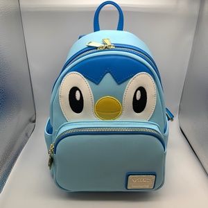 Loungefly Pokémon Piplup Mini Backpack Blue/White NEW W/ TAGS!